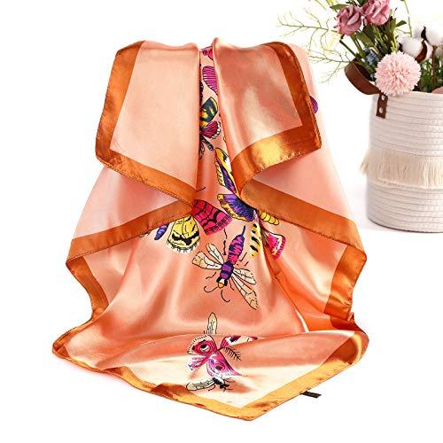 4 Pack Stylish Square Scarves - Fashionable Hair Accessories & Neck Scarves for Women - Perfect for Casual Outfits, Office Wear, and Special Occasions