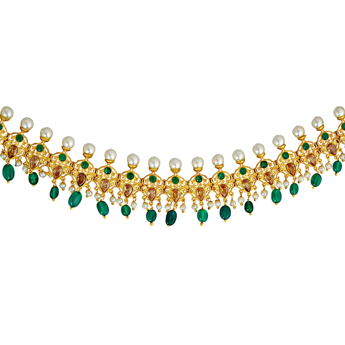 Elegant Meherunisa Choker Necklace for Women - Stylish Beaded Pearl & Crystal Jewelry for Parties, Weddings & Special Occasions
