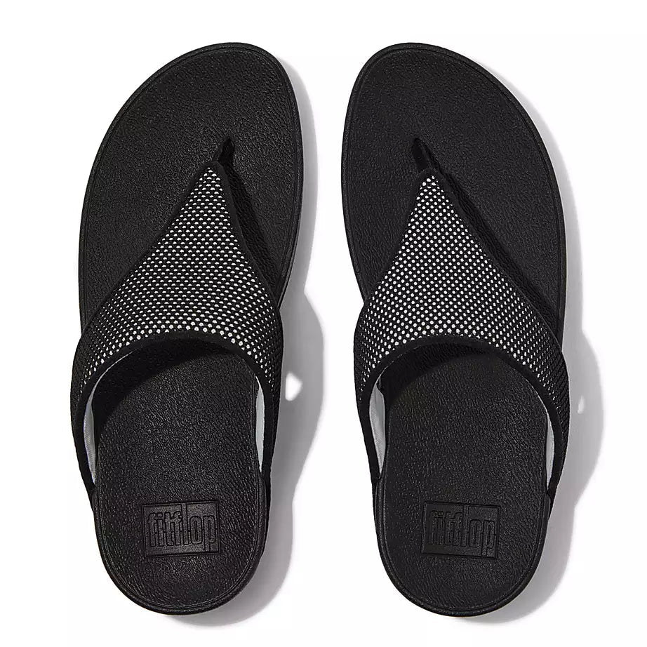 FITFLOP LULU Water-Resistant Toe Post Sandals for Women - Comfortable Beach & Pool Slides - Perfect for Summer, Travel, and Casual Wear