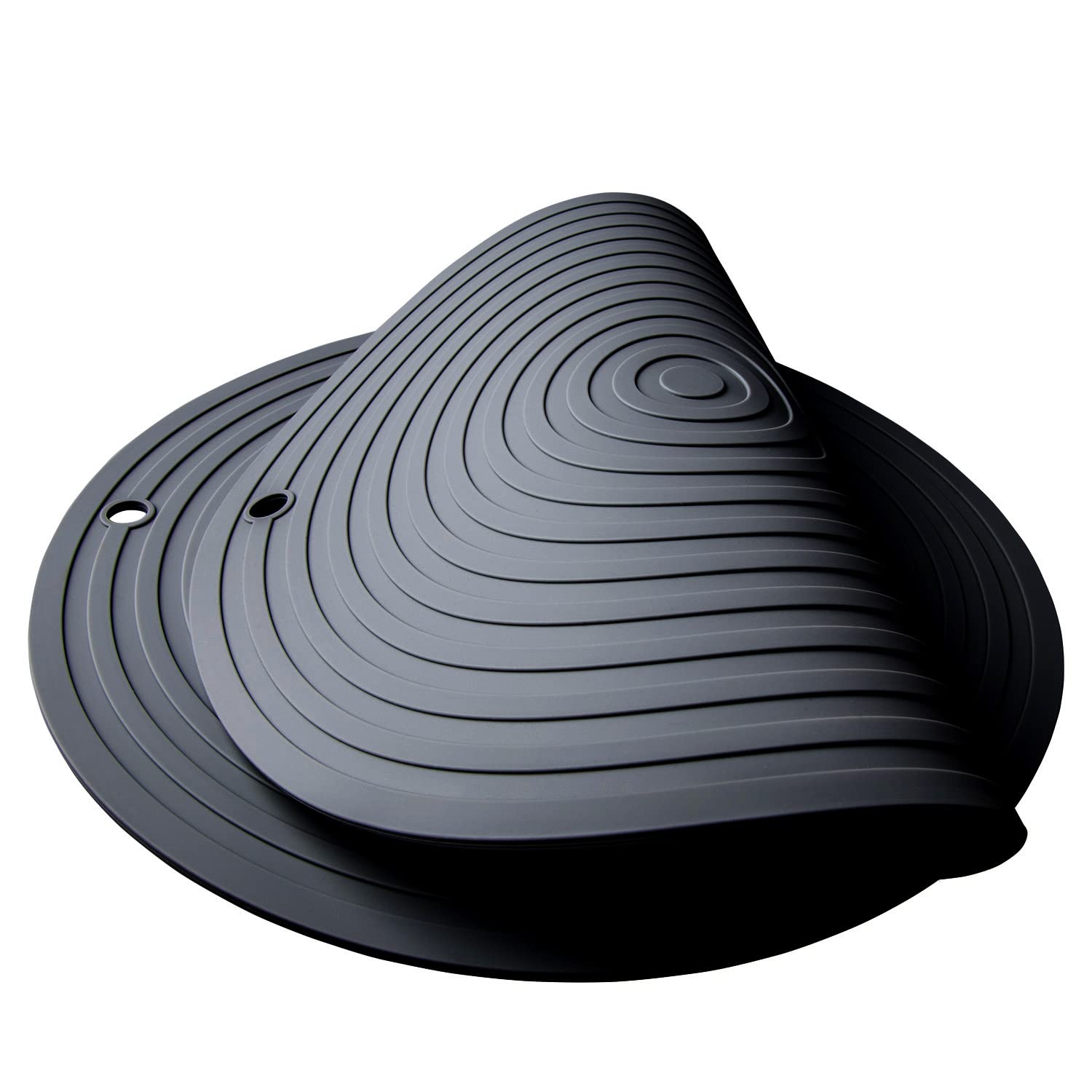Smithcraft Silicone Trivets Set of 2 - Heat Resistant Hot Pads for Kitchen Counter, 11.81