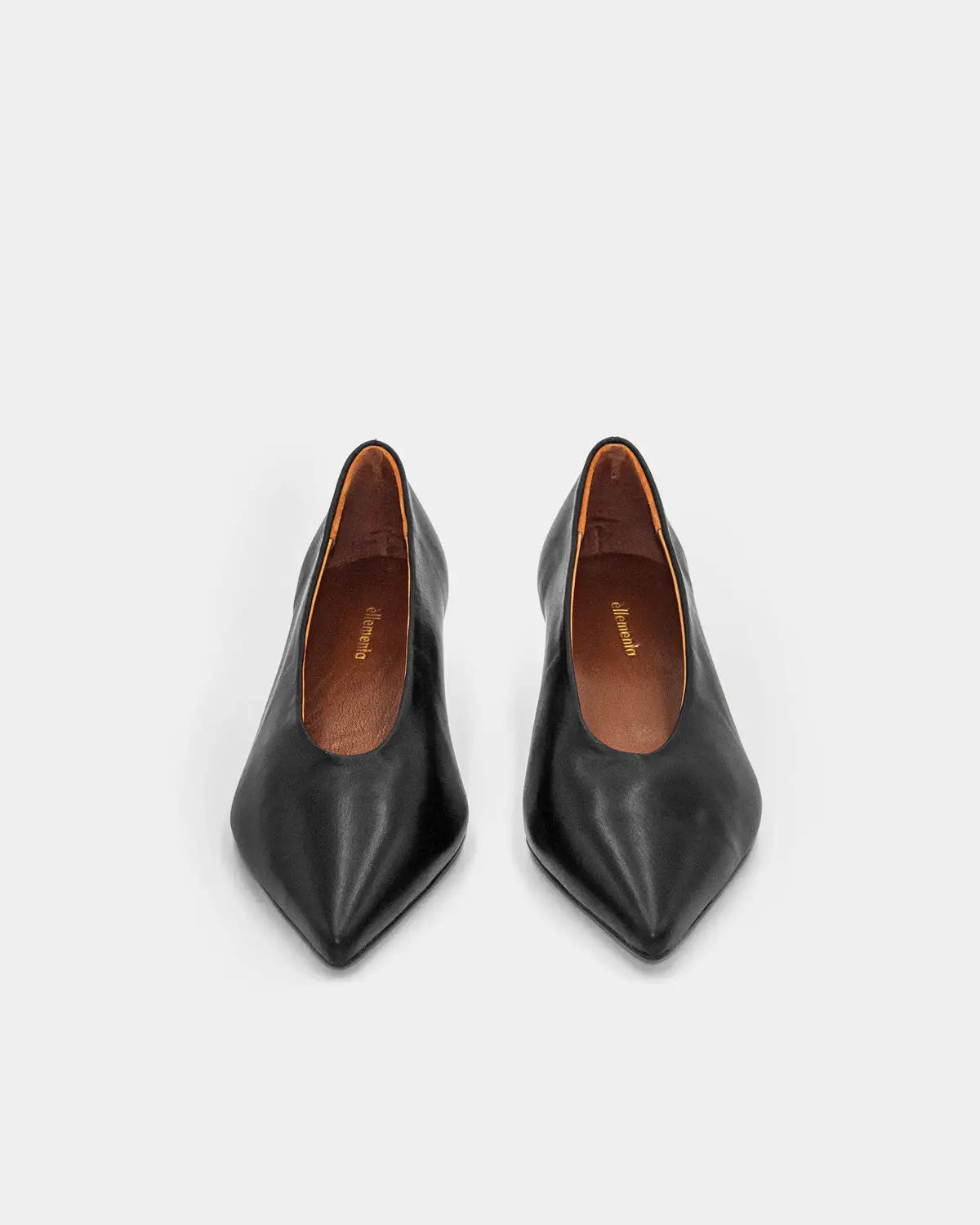 Elegant Black Calfskin Kitten Heel Pumps for Women - Comfortable Low Heel Dress Shoes for Office, Wedding & Evening Events