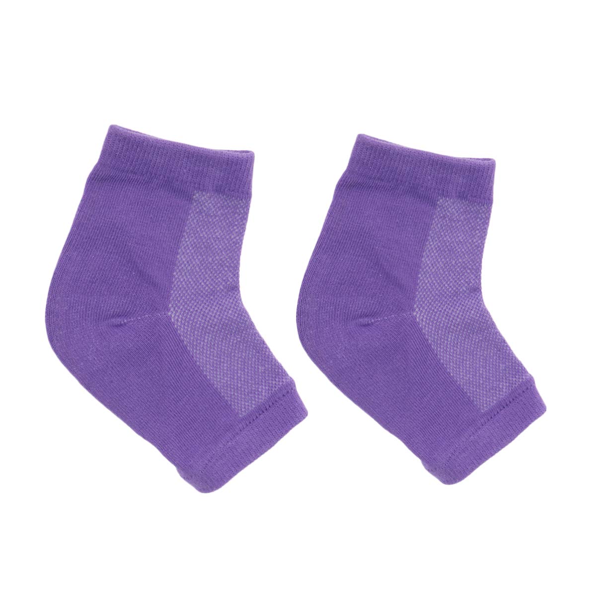 5 Pairs Moisturizing Heel Socks - Anti-Cracking Ankle Socks with Spa Treatment for Dry Feet - Perfect for Travel, Home & Night Care (Lotion Compatible)