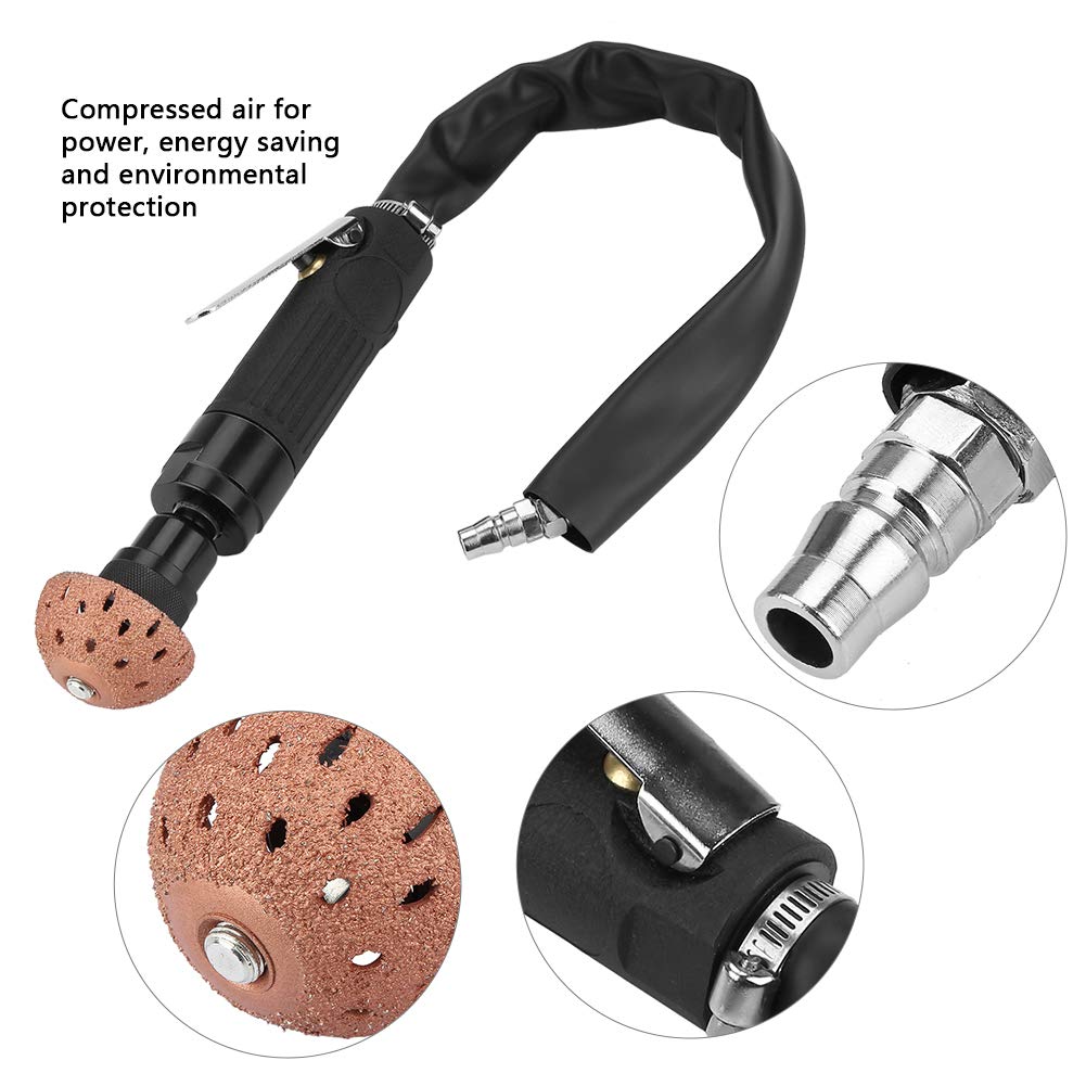 2500RPM Low Speed Pneumatic Tire Buffing Wheel - Professional Tire Repair Grinding & Polishing Machine for Car & Truck Tires - Perfect for Tire Shops, Auto Repair & DIY Enthusiasts