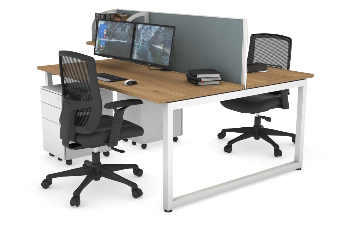 Quadro Loop Legs 2 Person Office Workstation - 47.2