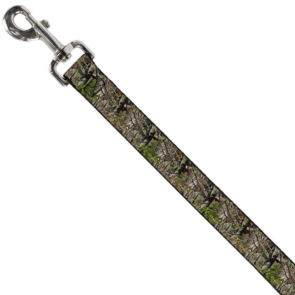 Buckle-Down 4FT Camo Hunting Dog Leash - 1 Inch Wide Heavy Duty Pet Lead for Outdoor Adventures, Hiking & Training - Durable Reflective Nylon Dog Leash for Medium & Large Dogs