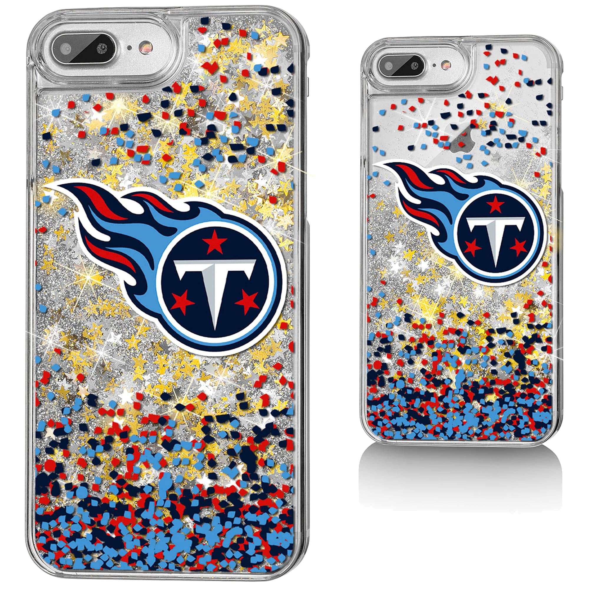 NFL Glitter iPhone Case with Confetti Design - Custom Printed Football Team Phone Cover for iPhone 14/13/12/11 Pro Max - Perfect for Game Day, Tailgating & Showing Team Spirit