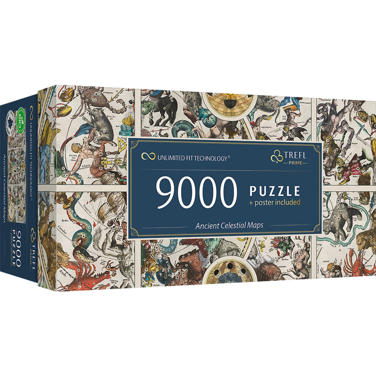 Ancient Celestial Maps 9,000 Piece Jigsaw Puzzle - Vintage Astronomy Educational Puzzle for Adults, Perfect for Home Decor, Classroom Learning and Family Game Night