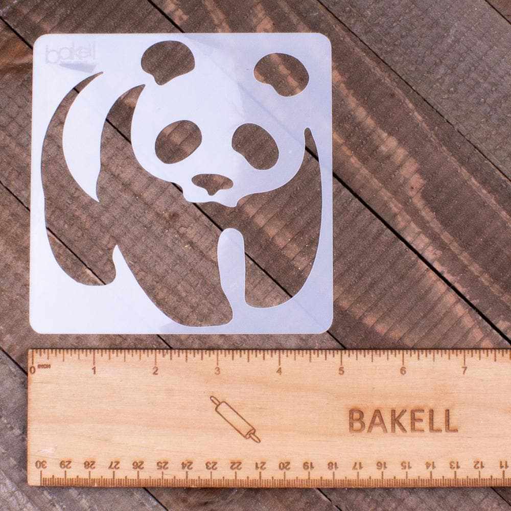 5x5 Panda Stencil for Painting - Reusable DIY Art Template for Kids & Adults - Perfect for Wood, Fabric, Walls & Crafts