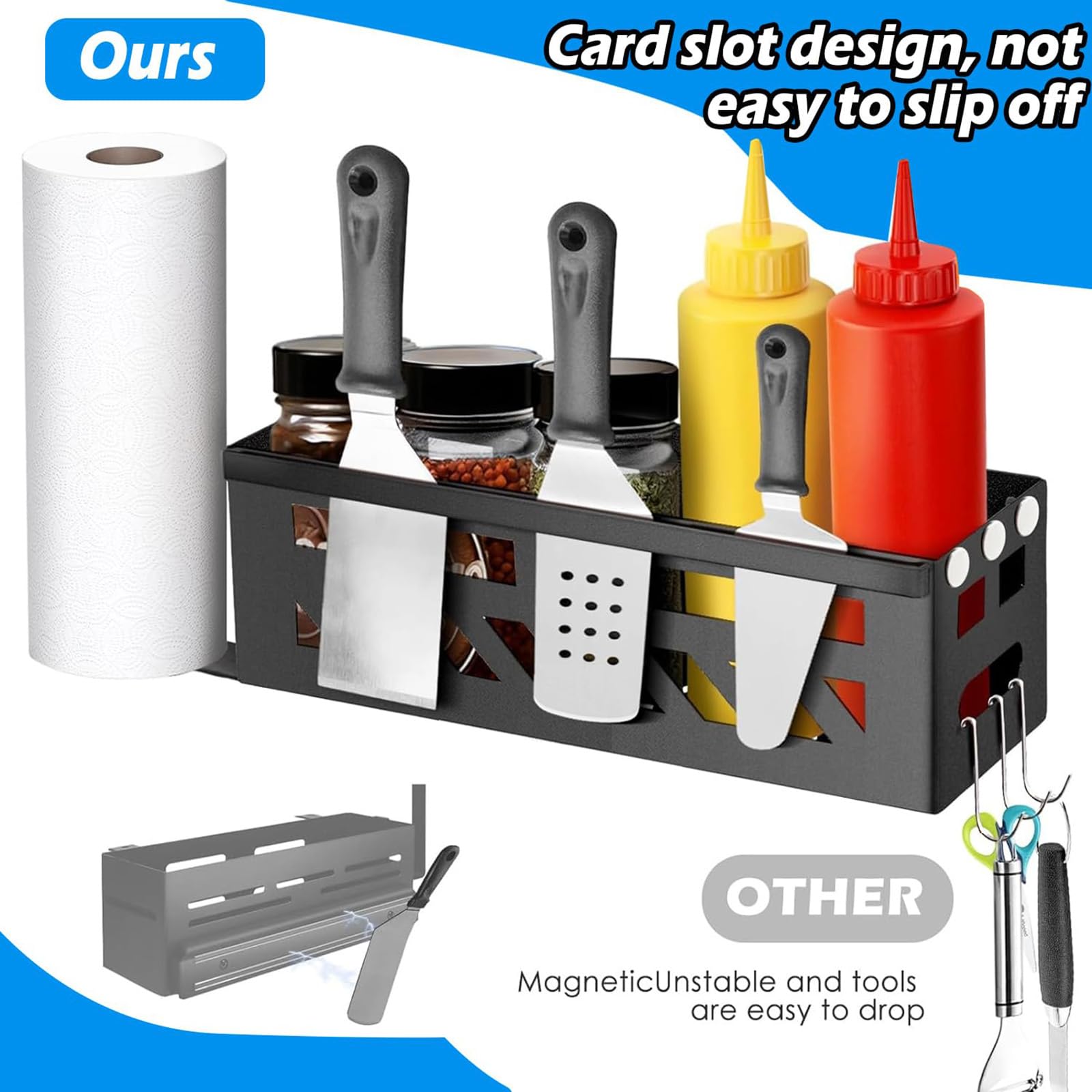 YORKING Griddle Caddy Organizer for 17