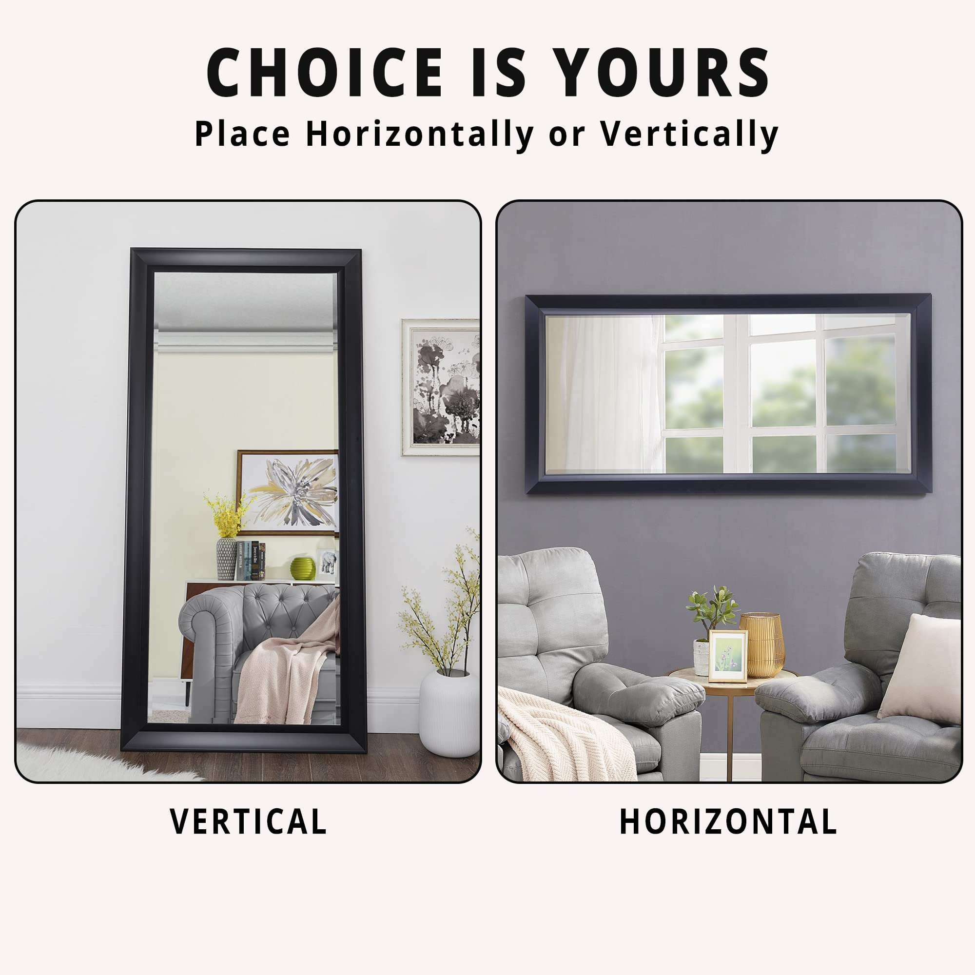 Extra Large Full Length Floor Mirror - 72