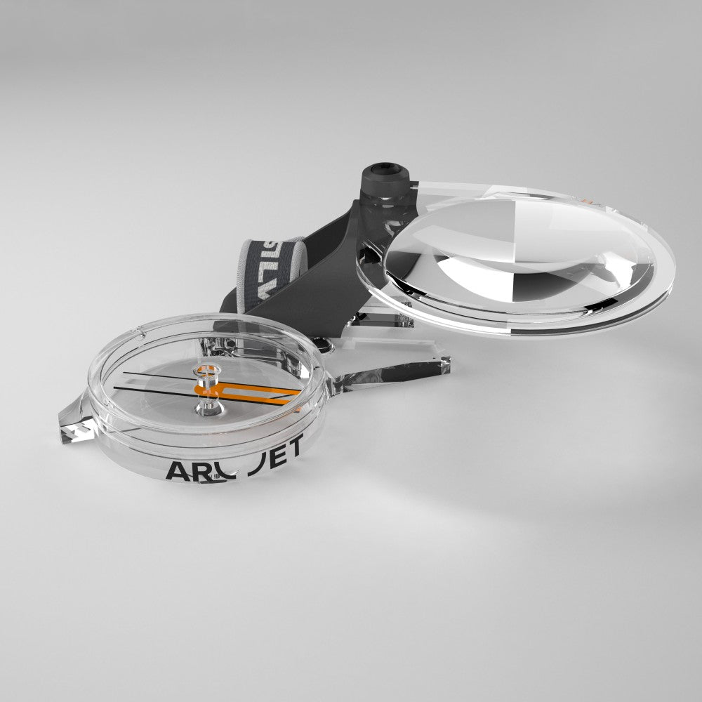 Silva Arc Zoom C Compass with Magnifier - Professional Hiking & Orienteering Navigation Tool for Outdoor Adventures, Camping, and Survival Gear