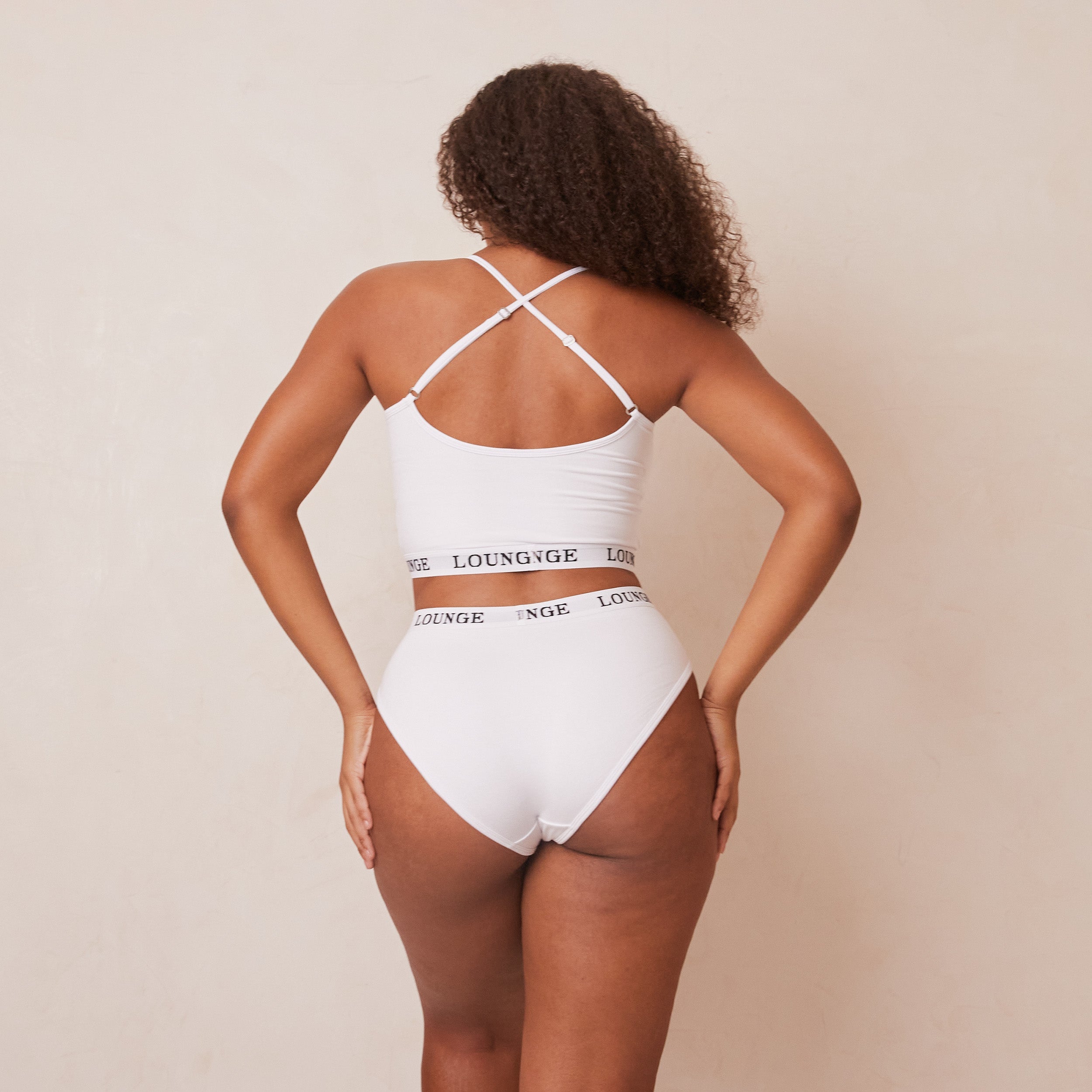 Bamboo Basic Bralette - Soft Wireless Comfort Bra for Women in White | Perfect for Yoga, Lounge & Everyday Wear