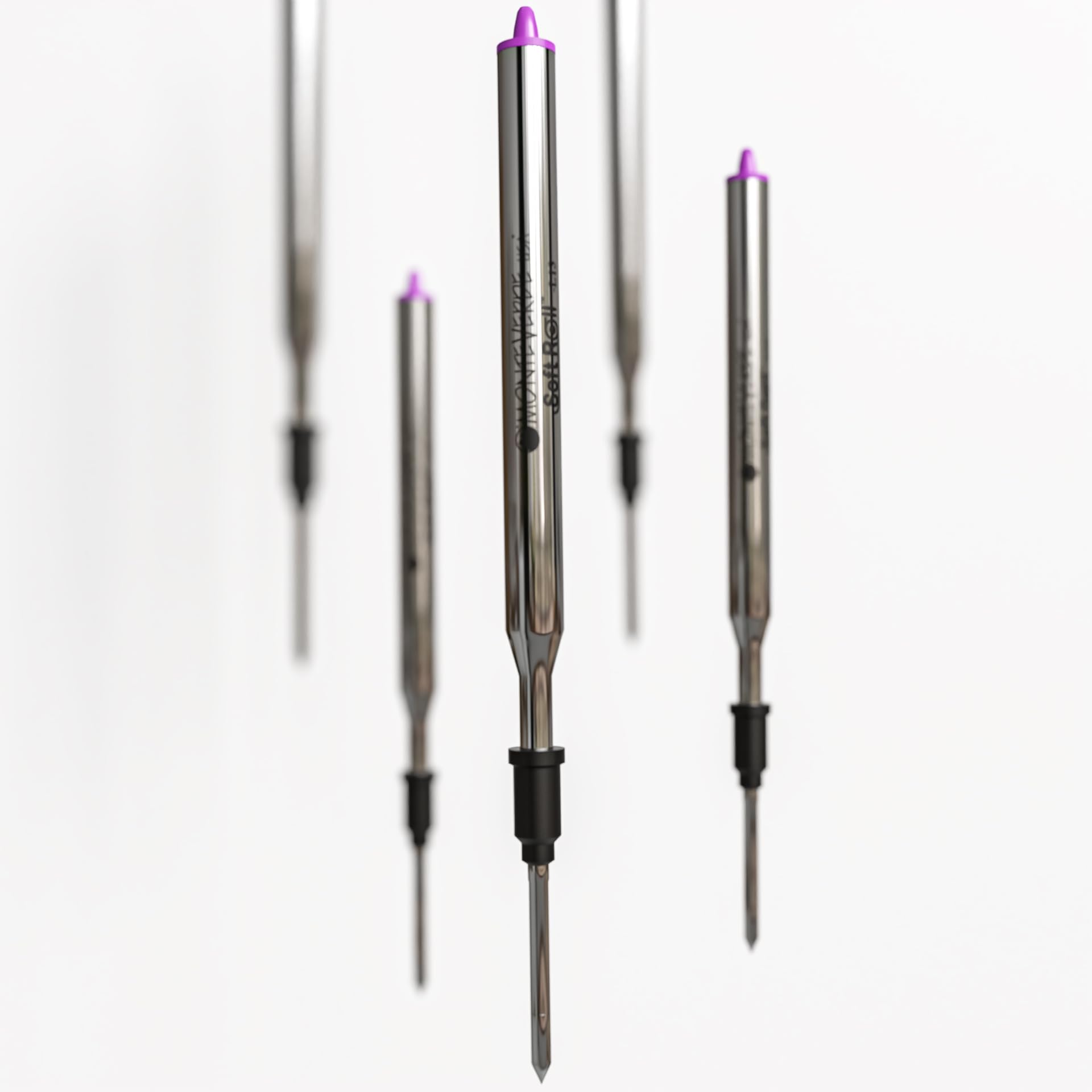 MONTEVERDE Soft Roll Ballpoint Refill for Lamy Pens - Purple Ink, 2 Pack (L132PL) | Smooth Writing Replacement Refills for Office, School & Daily Use
