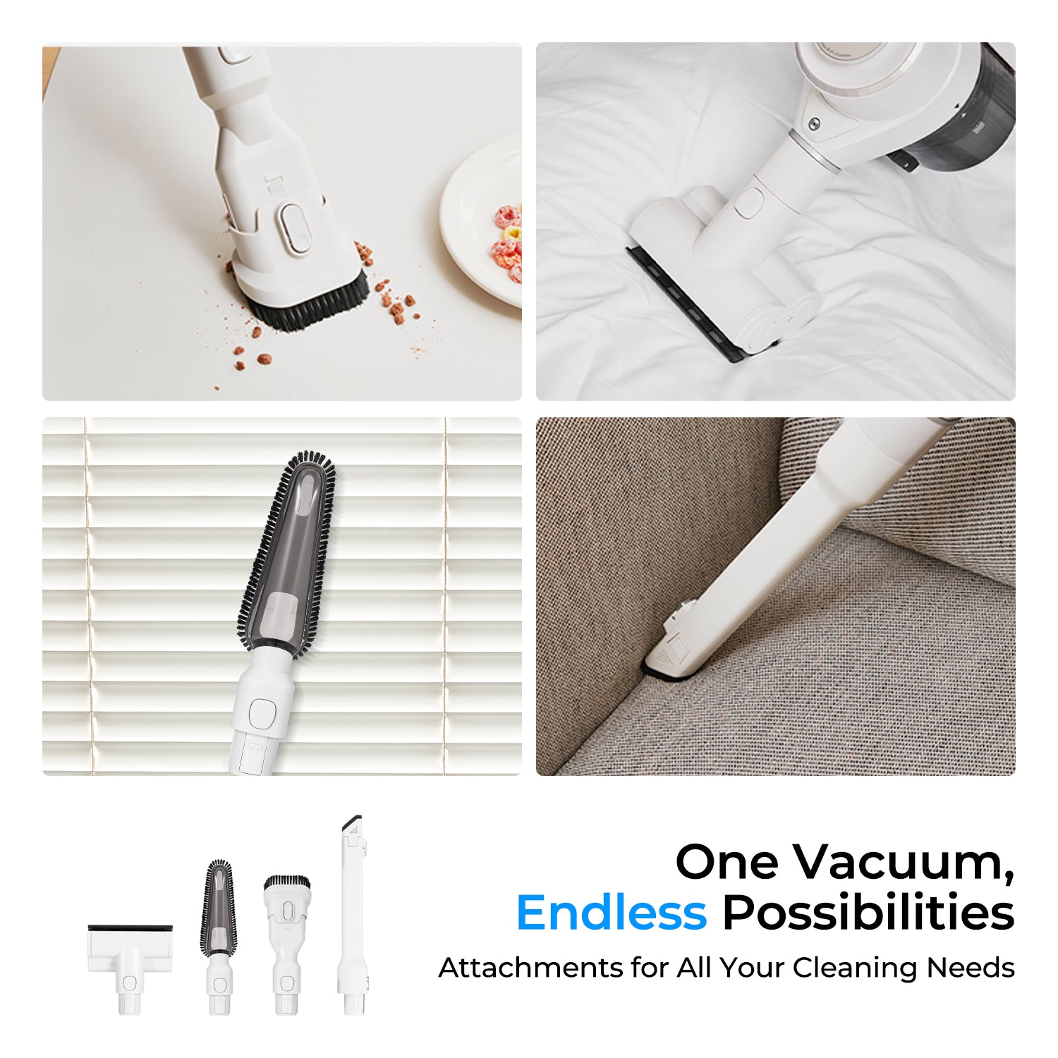 Powerclone CVC A1410NW Cordless Vacuum Cleaner - Lightweight, Powerful Suction for Pet Hair, Hard Floors & Carpets | Perfect for Home, Office & Car Cleaning