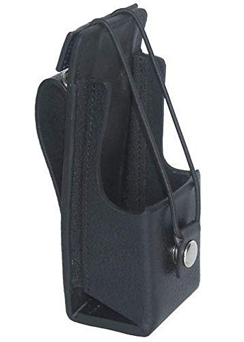 Motorola XTS 5000 Leather Carry Case with Fixed Belt Loop - Durable Non-Display Holster for Two-Way Radio | Perfect for Security, Construction & Emergency Responders
