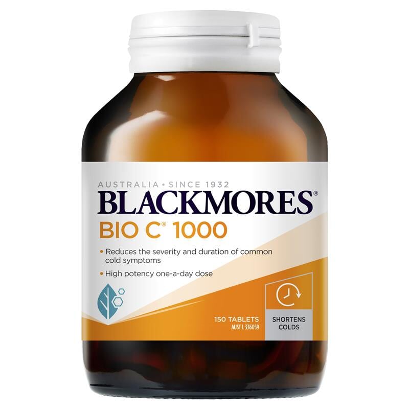 Blackmores Bio C 1000mg Vitamin C Supplement - Immune Support, Antioxidant Boost for Adults - Perfect for Cold Season & Daily Wellness
