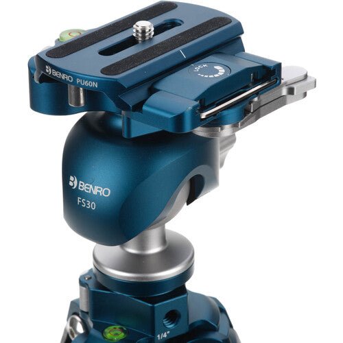 Benro FS30 Professional Ball Head Tripod Mount - 360° Panoramic Rotation for DSLR Cameras, Perfect for Travel, Landscape & Wildlife Photography