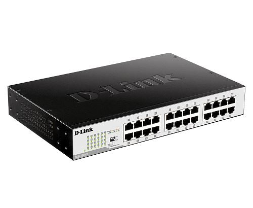 D-Link DGS-1024D 24-Port Gigabit Unmanaged Desktop Switch - High-Speed Network Hub for Home & Office Use - Ideal for Gaming, Streaming & Small Business Networks