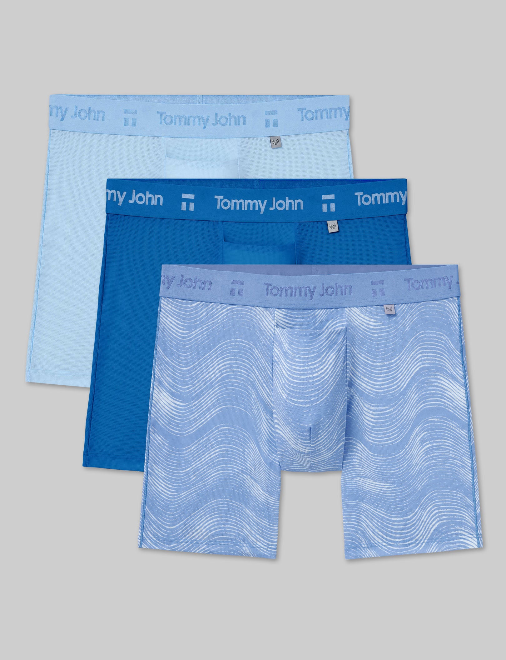 Breathable Air Mid-Length Boxer Briefs (3-Pack) - Soft Cotton Underwear for Men - Perfect for Workout, Travel & Everyday Comfort