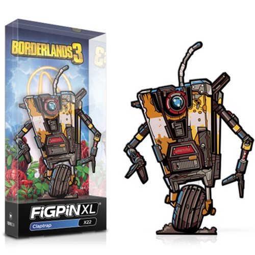 Borderlands 3 FiGPiN XL Enamel Pin - Claptrap Collectible [X22] | Video Game Merchandise for Fans & Collectors | Perfect for Cosplay, Backpacks & Gaming Displays
