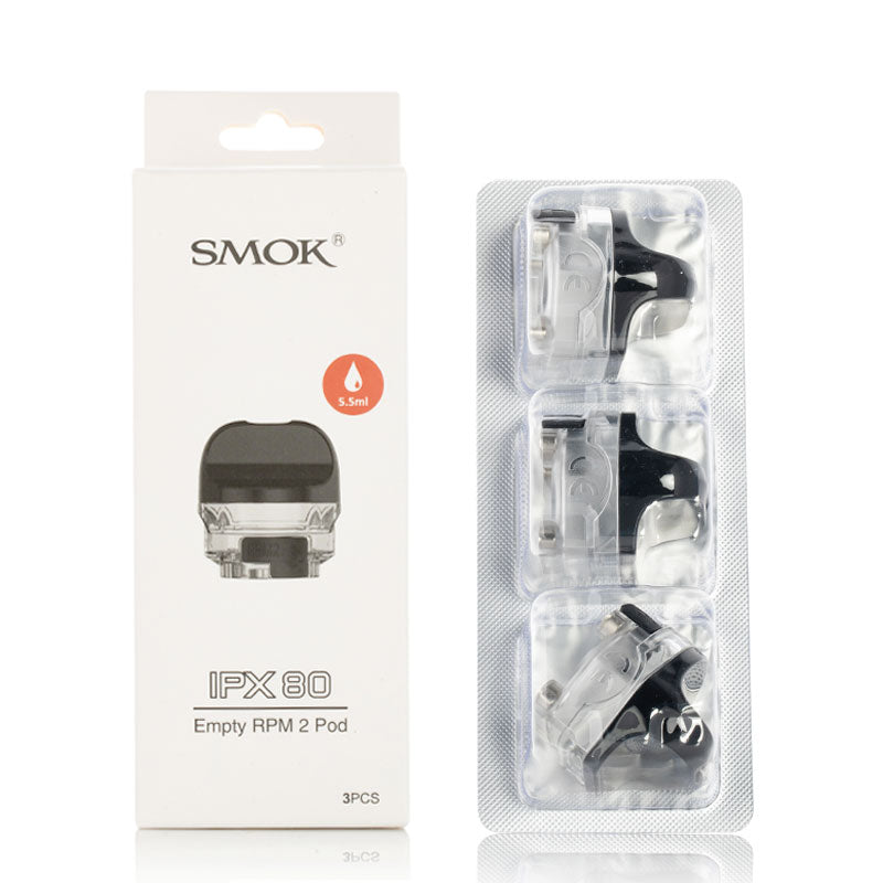 SMOK IPX 80 Replacement Pods (3 Pack) - Compatible with SMOK IPX 80 Vape Kit - Perfect for Vaping Enthusiasts & On-the-Go Use