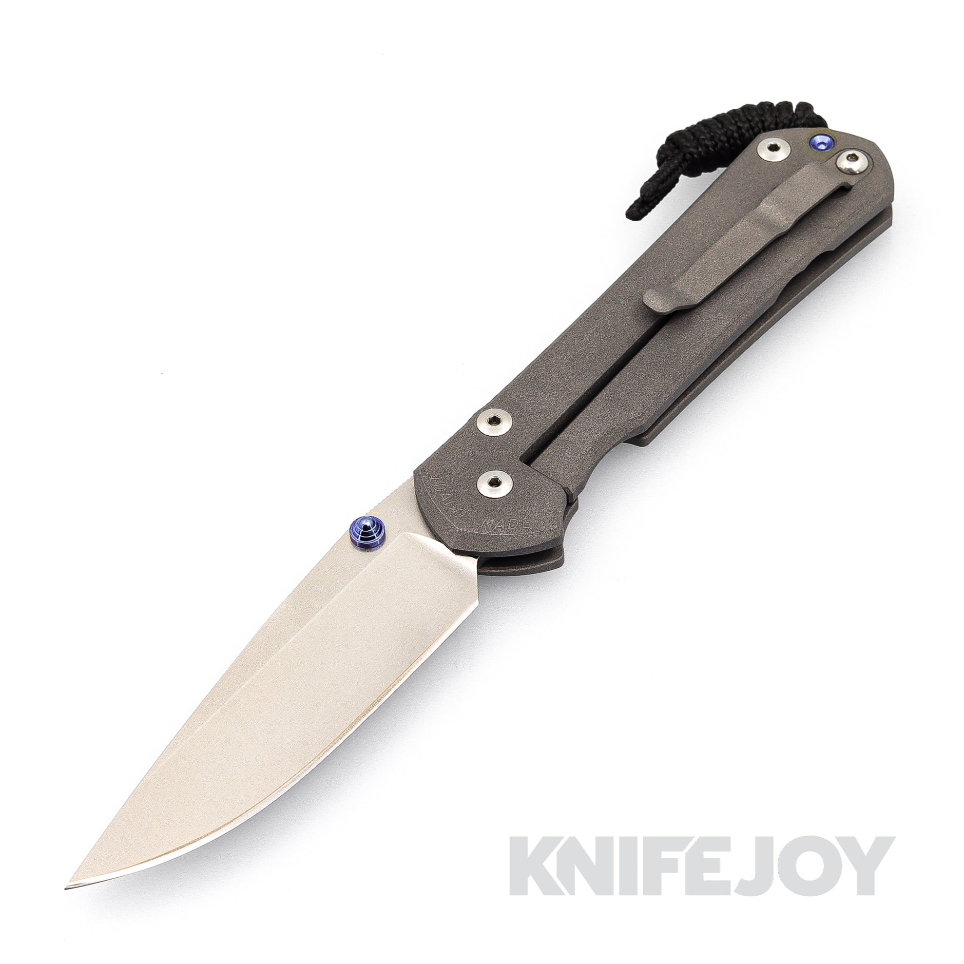 Chris Reeve Knives Large Sebenza 31 Plain Left Hand Folding Knife with Double Blue Lugs - Premium EDC Tactical Knife for Outdoor Camping & Survival
