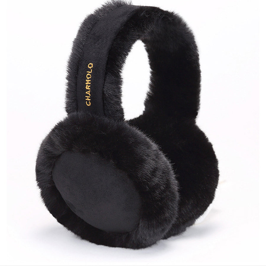 Cozy Winter Wool Earmuffs for Women & Men - Soft Plush Fleece Ear Warmers for Cold Weather - Perfect for Skiing, Snowboarding & Outdoor Activities