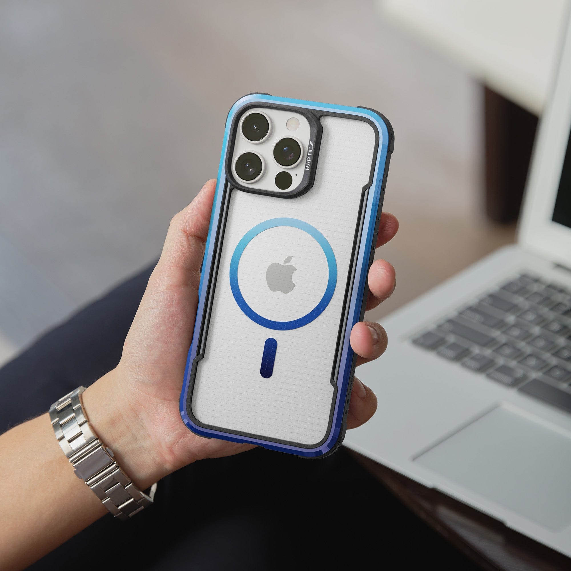 Raptic Shield 2.0 MagSafe Protective Case for iPhone 16 Pro - Shockproof & Scratch-Resistant Cover with Strong Magnets for Wireless Charging | Perfect for Outdoor Adventures, Work & Daily Use
