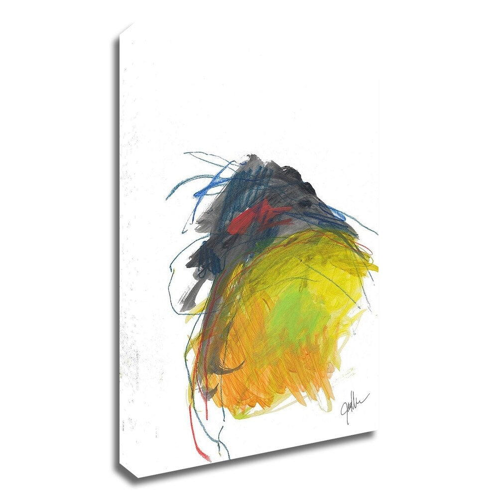 Abstract Landscape No. 15 by Jan Weiss - Premium Canvas Wall Art Print - Ready to Hang - Modern Home & Office Decor - Living Room, Bedroom, Study Room Wall Decor