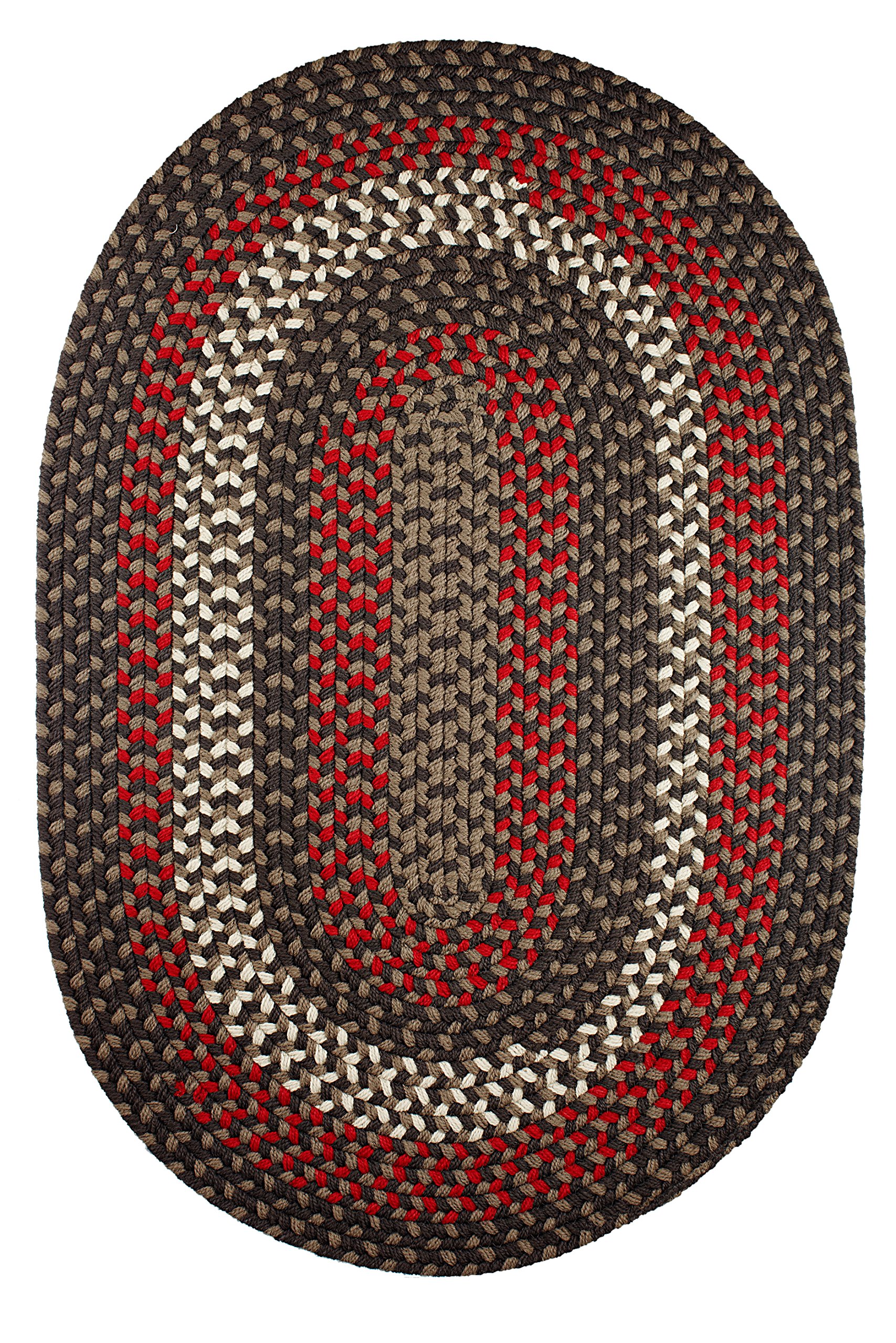 Rhody Rug Manhattan MA34 Velvet 6' x 6' Round Braided Area Rug - Premium Home Decor Floor Mat for Bedroom, Living Room & Hallway - Durable & Easy Care USA-Made Rug for High Traffic Areas - Perfect for Cozy Spaces & Modern Interior Design