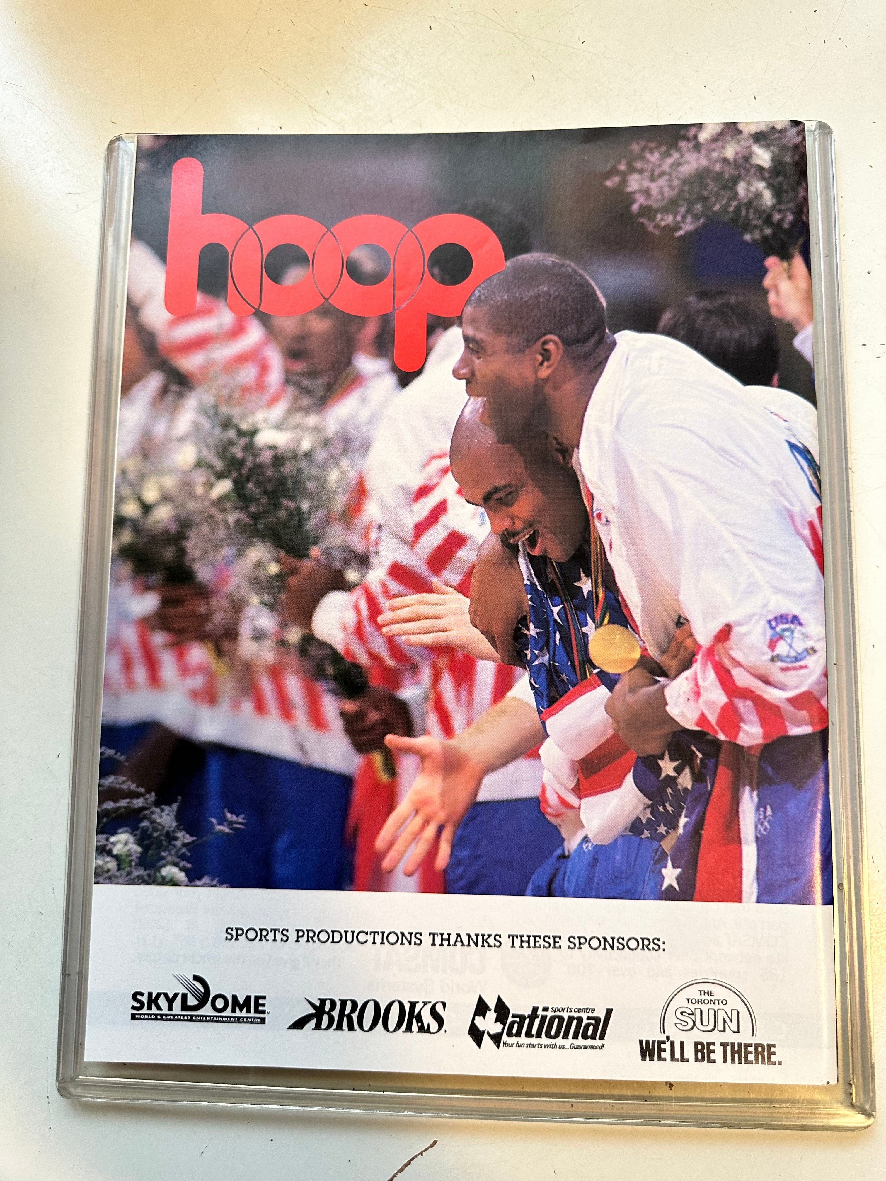 1992 Hoops Basketball Program - Michael Jordan Cover - Chicago Bulls vs Sacramento Kings - Near Mint Condition - Perfect for Collectors, Sports Memorabilia Fans & NBA History Enthusiasts