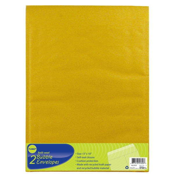 10 X 13 Inch 2-Pack Kraft Bubble Mailers - Padded Shipping Envelopes for Ecommerce, Small Business & Online Sellers - Perfect for Shipping Jewelry, Books, Documents & Small Items