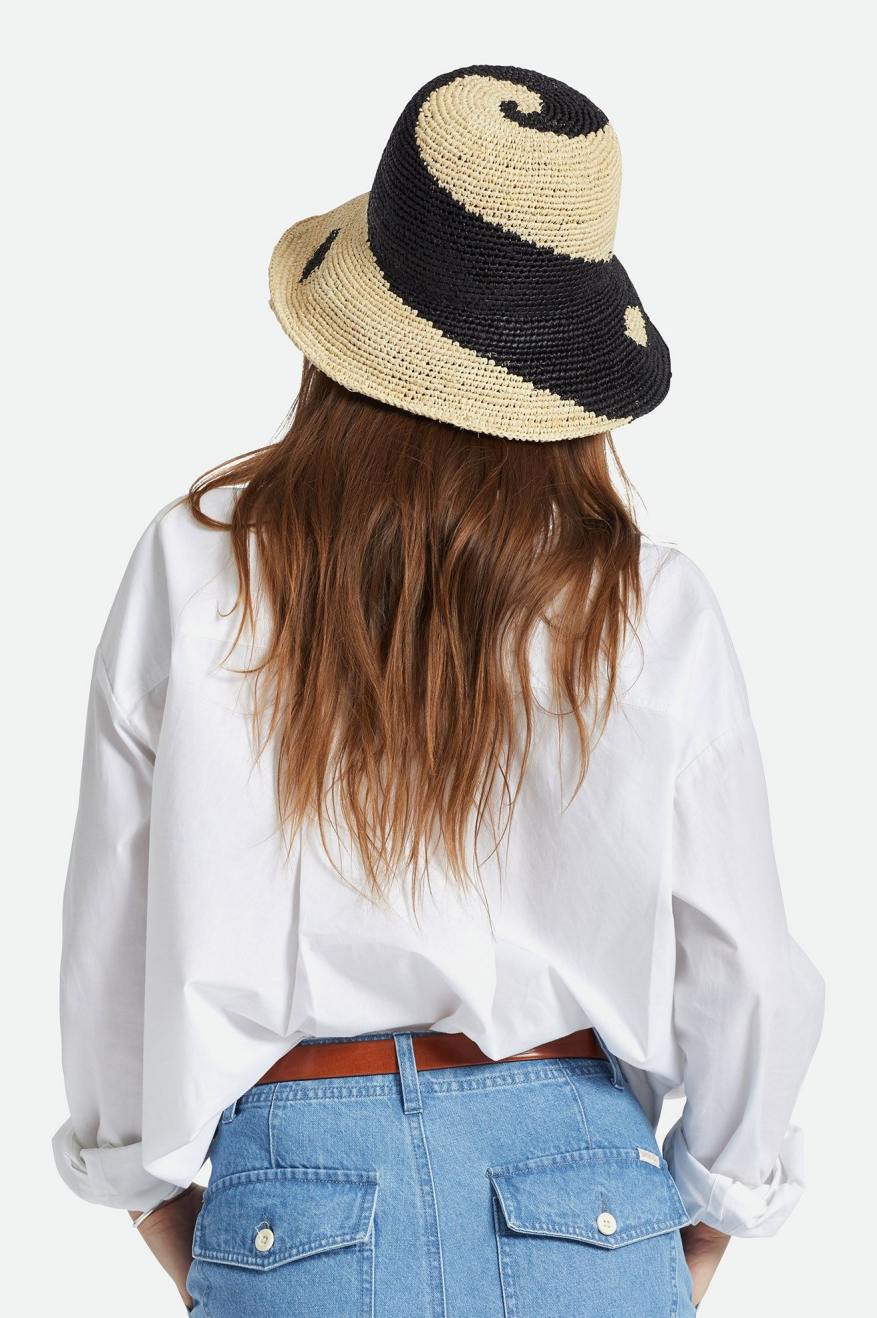 Redding Bucket Hat for Men & Women - Sun Protection Summer Outdoor Hats - Whitecap/Black - Perfect for Beach, Hiking, Fishing and Travel