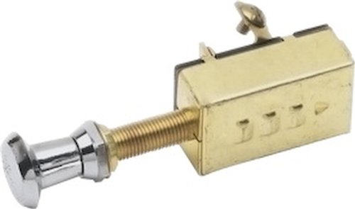 SeaSense 3-Position Brass Push-Pull Switch for Marine Boats