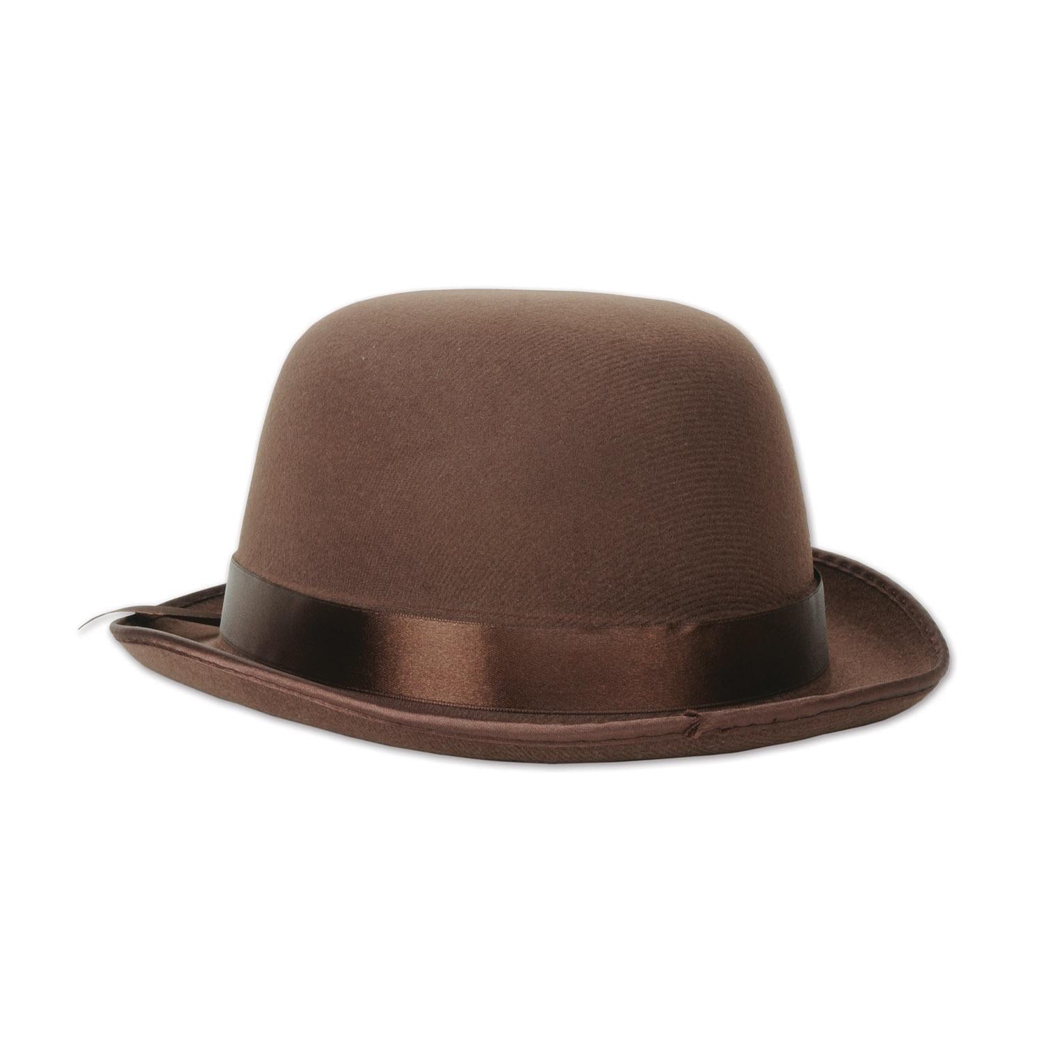 12 Pack Beistle Bowler Hats for Adults - Classic Party Hats for Costumes, Halloween, Themed Parties and Dress Up Events