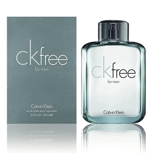 Calvin Klein CK Free 100ml Eau de Toilette Spray for Men - Fresh Woody Fragrance, Day & Night Wear, Gift for Him, Perfect for Office, Date Night & Special Occasions