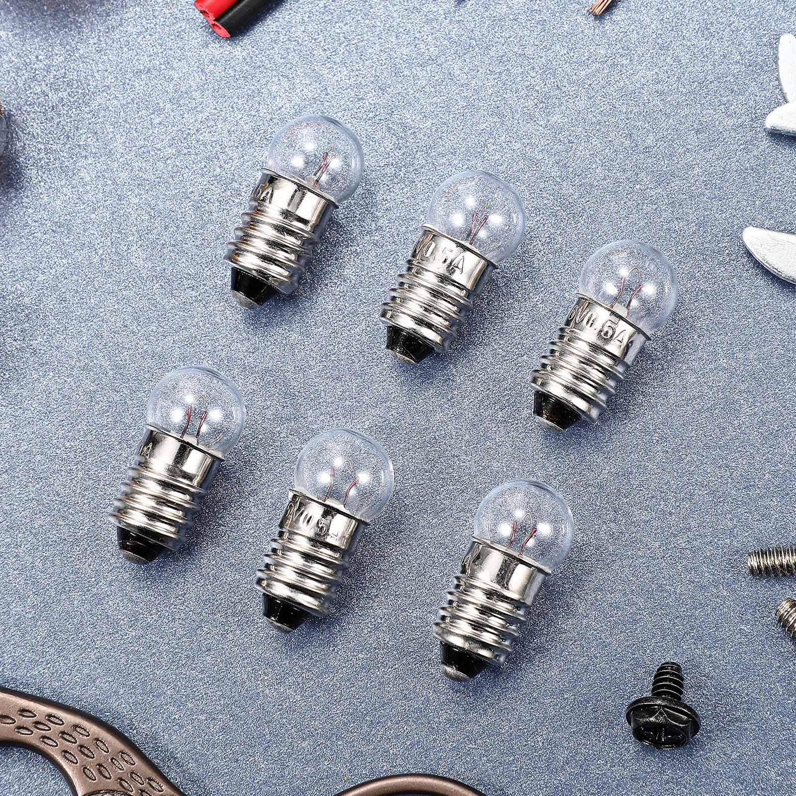 Honoson 20-Pack E10 Mini Light Bulbs 1.5V 0.3A - Tiny Screw Base Replacement Bulbs for Flashlights, Electrical Experiments & DIY Projects - Perfect for Science Kits, Model Lighting & Educational Physics Labs
