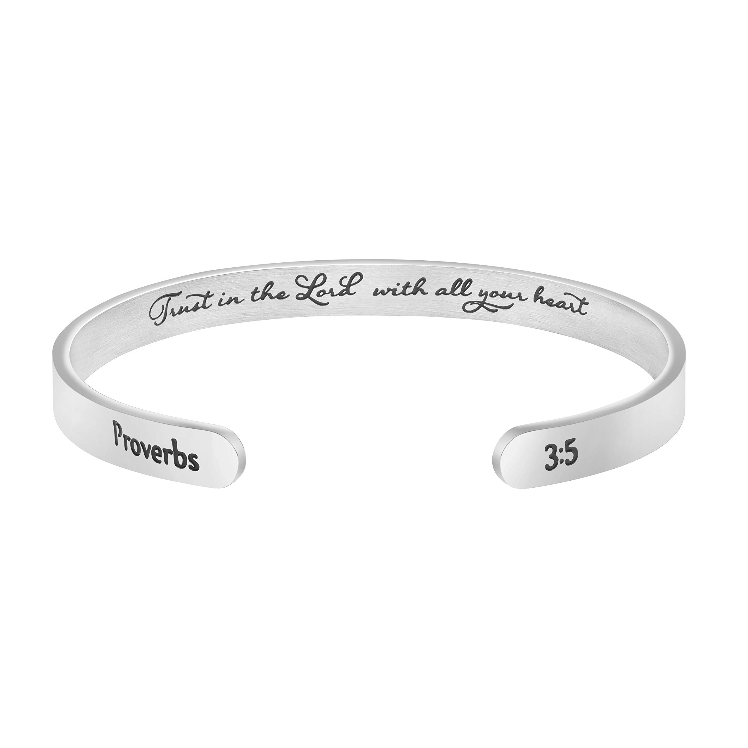 JoycuFF Inspirational Bracelets for Women - Engraved Motivational Cuff Bangle - Thoughtful Christmas & Birthday Gifts for Her - Perfect for Daily Wear, Special Occasions & Gift Giving