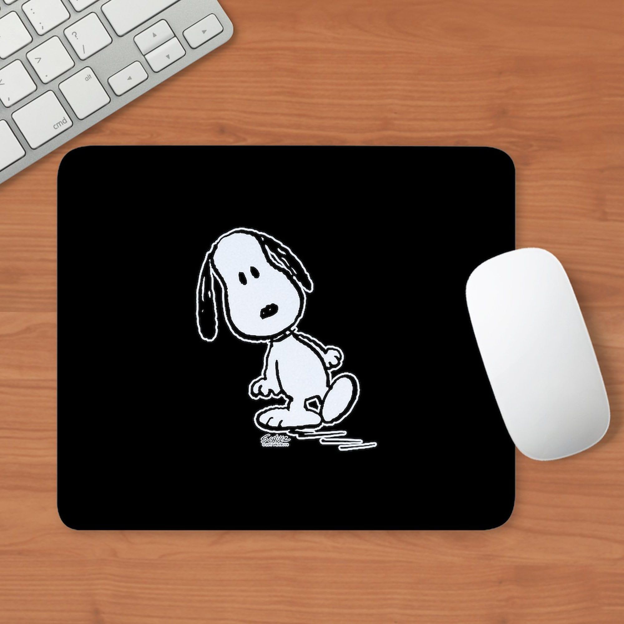 Peanuts Snoopy Non-Slip Rubber Gaming Mouse Pad - Cute Cartoon Character Computer Mousepad for Office & Gaming Setup - Perfect for Work, Gaming, and Home Computer Use