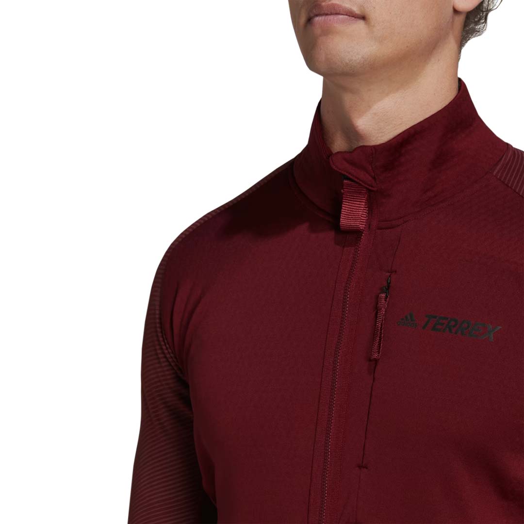 Adidas Men's Terrex Tech Fleece Hiking Jacket - Waterproof Windbreaker for Outdoor Adventures (HH9226) | Perfect for Camping, Hiking & Winter Sports