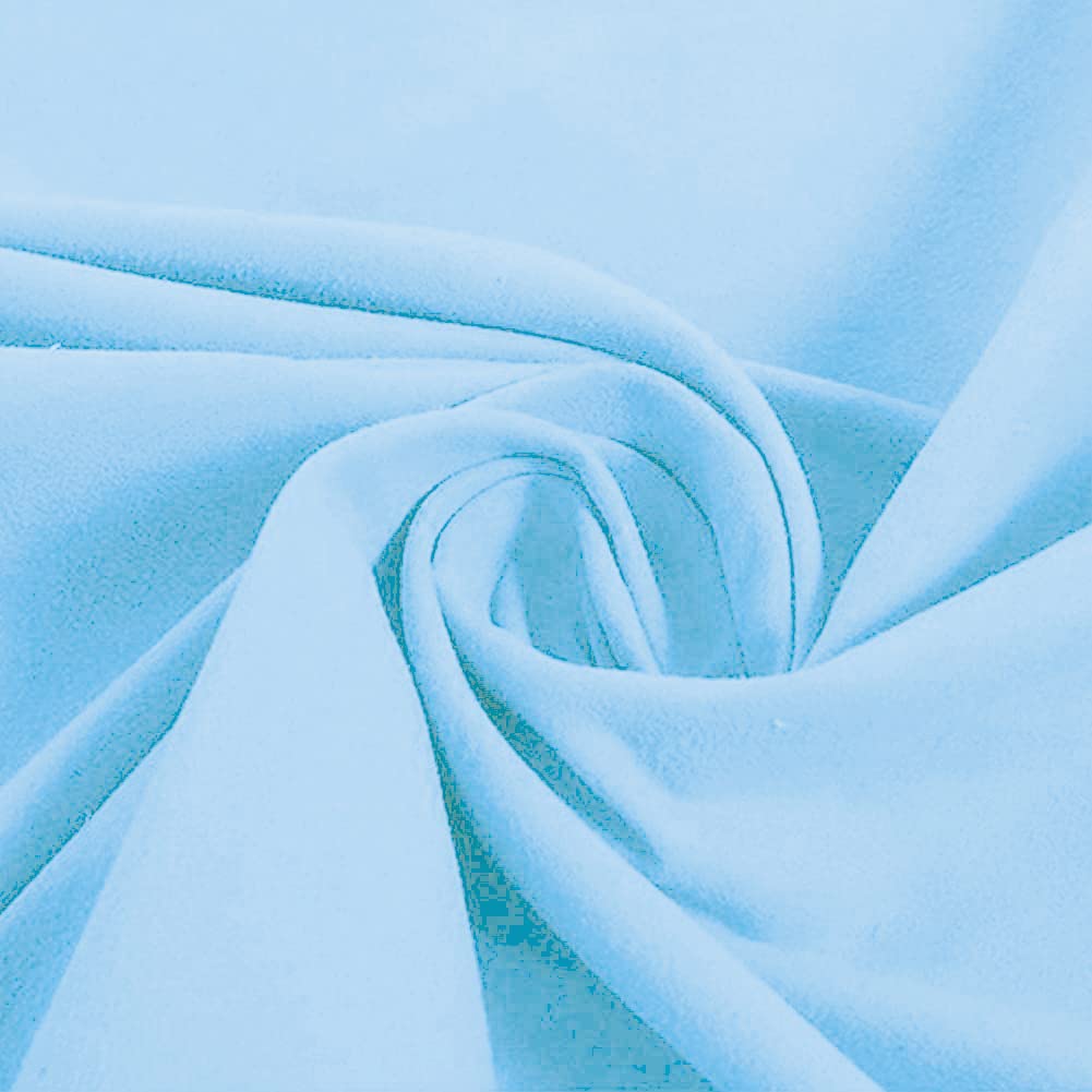 Premium Chaise Lounge Pool Chair Cover - Elastic Fitted Beach Towel with Secure Pocket - Non-Slip Design (Sky Blue) - Perfect for Poolside, Beach, and Outdoor Relaxation