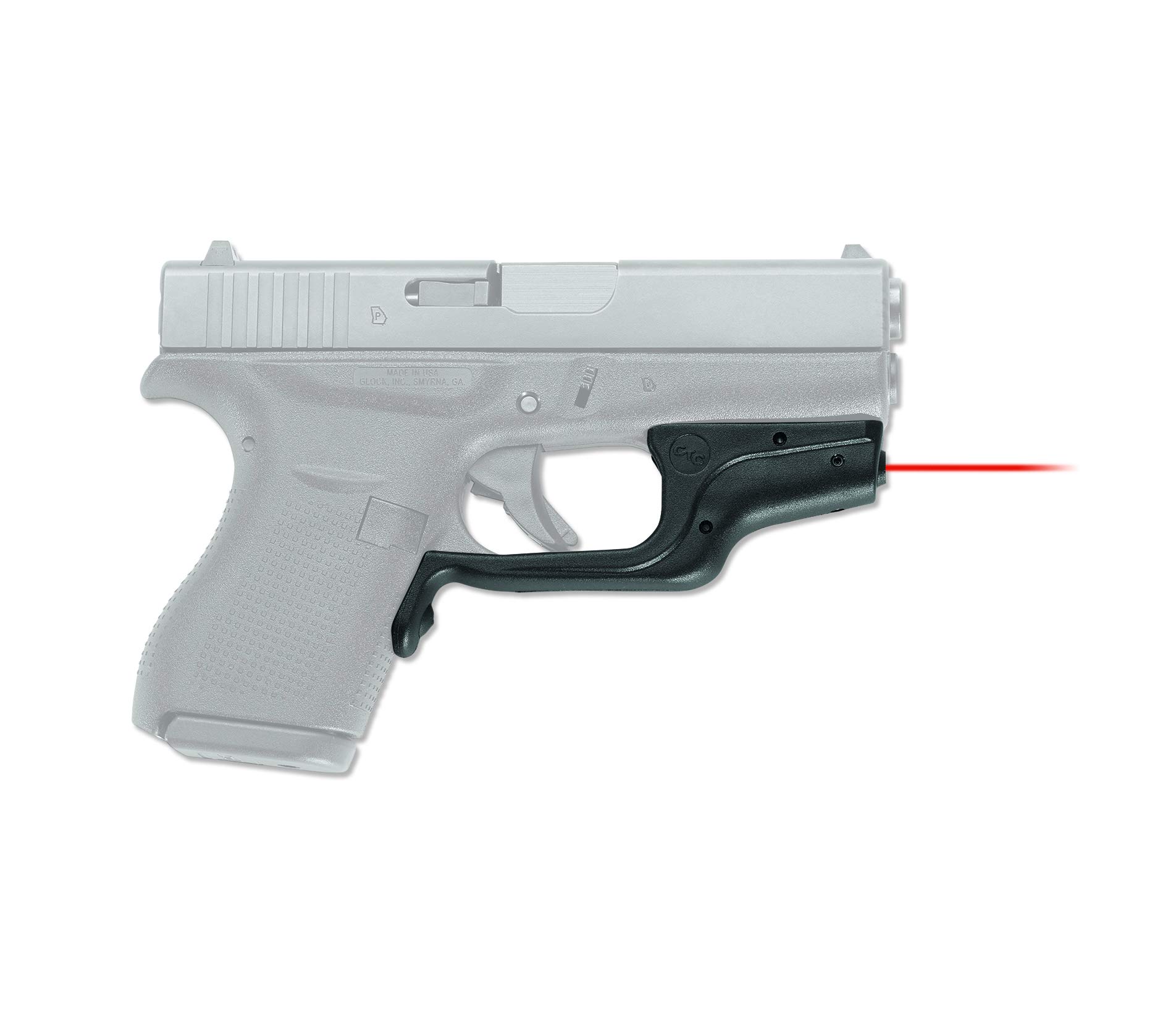 Crimson Trace LG-443 Laserguard Laser Sight for GLOCK 42 & GLOCK 43 Pistols - Compact Red Laser for Enhanced Accuracy in Home Defense & Concealed Carry