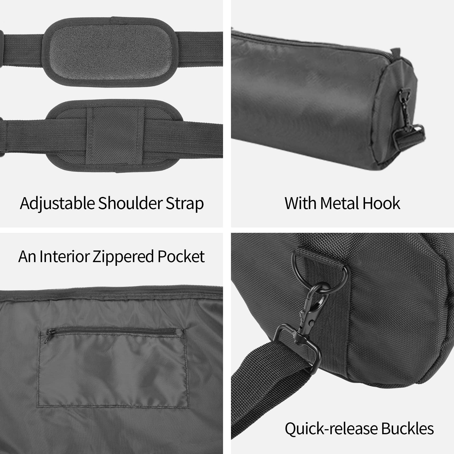**Goshoot 100x16cm Padded Nylon Tripod Bag - Adjustable Shoulder Strap & Handle for Light Stands, Monopods, Umbrellas, Softboxes - Durable Photography Carrying Case for Studio, Travel & Outdoor Shoots**