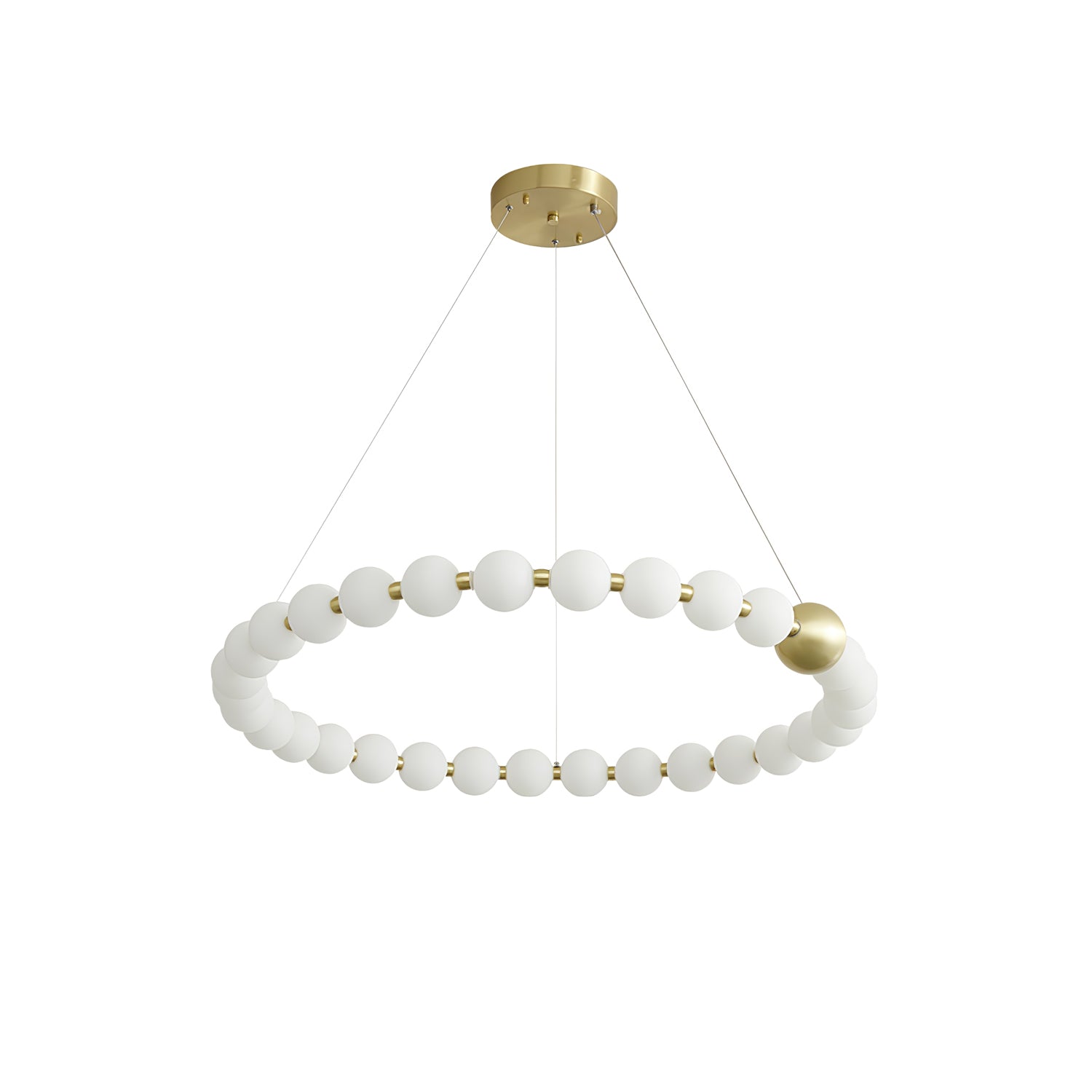 Elegant Acrylic Pearls Chandelier - Crystal-Like Ceiling Light Fixture for Dining Room, Bedroom & Living Room Decor