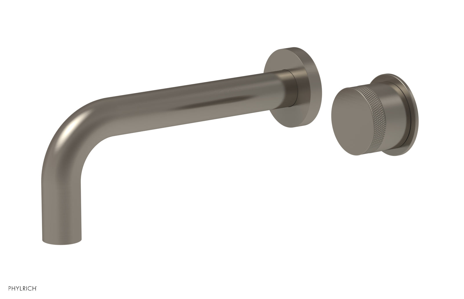 Basic II Single Handle Wall Lavatory Faucet Set with Knurled Handle - 230 18 - Perfect for Bathroom Sink, Powder Room, and Guest Bath Installation