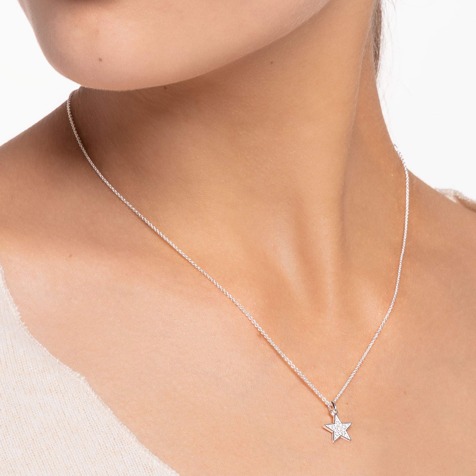 Thomas Sabo Elegant Symbol Necklace for Women - Sterling Silver Pendant Necklace, Perfect for Gifts, Anniversaries & Special Occasions