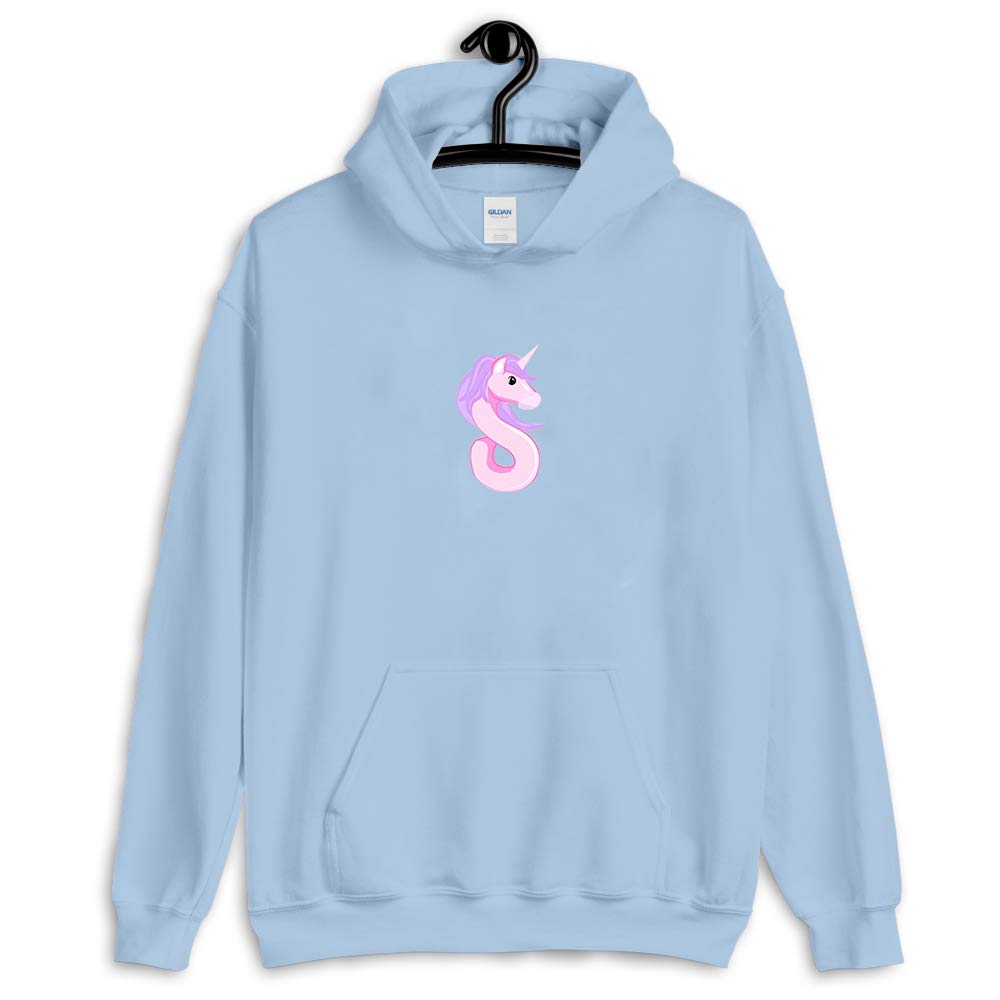 IamSanna Unicorn T-Shirt for Kids, Youth, Men & Women - Birthday Gift Idea - Long Sleeve Tee, Hoodie & Crewneck Sweatshirt in Blue - Perfect for Birthday Parties, School Events & Casual Wear