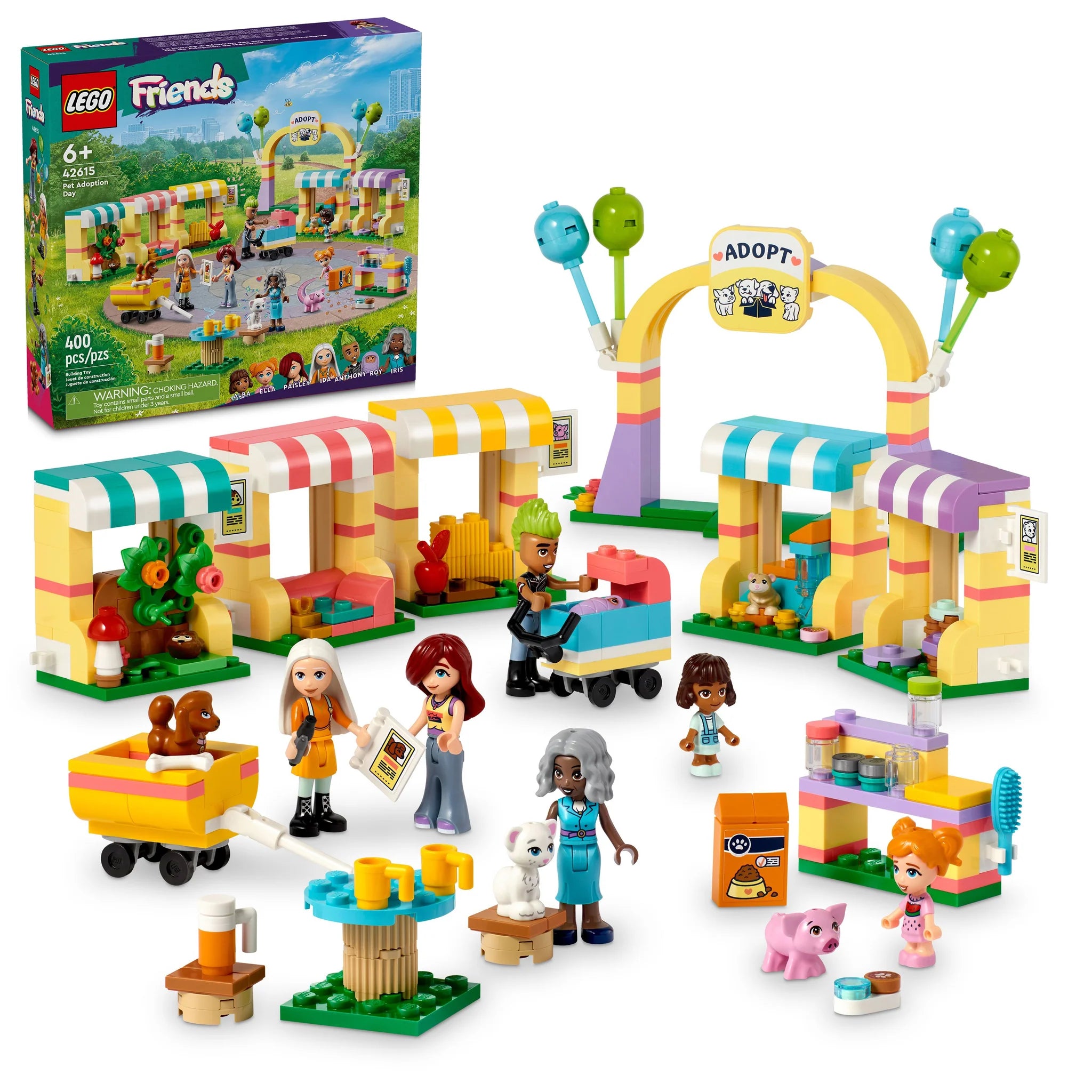 LEGO® Friends™ Pet Adoption Day Building Toy Set - Creative Play for Kids, Perfect for Birthday Gifts & Pretend Play Scenes