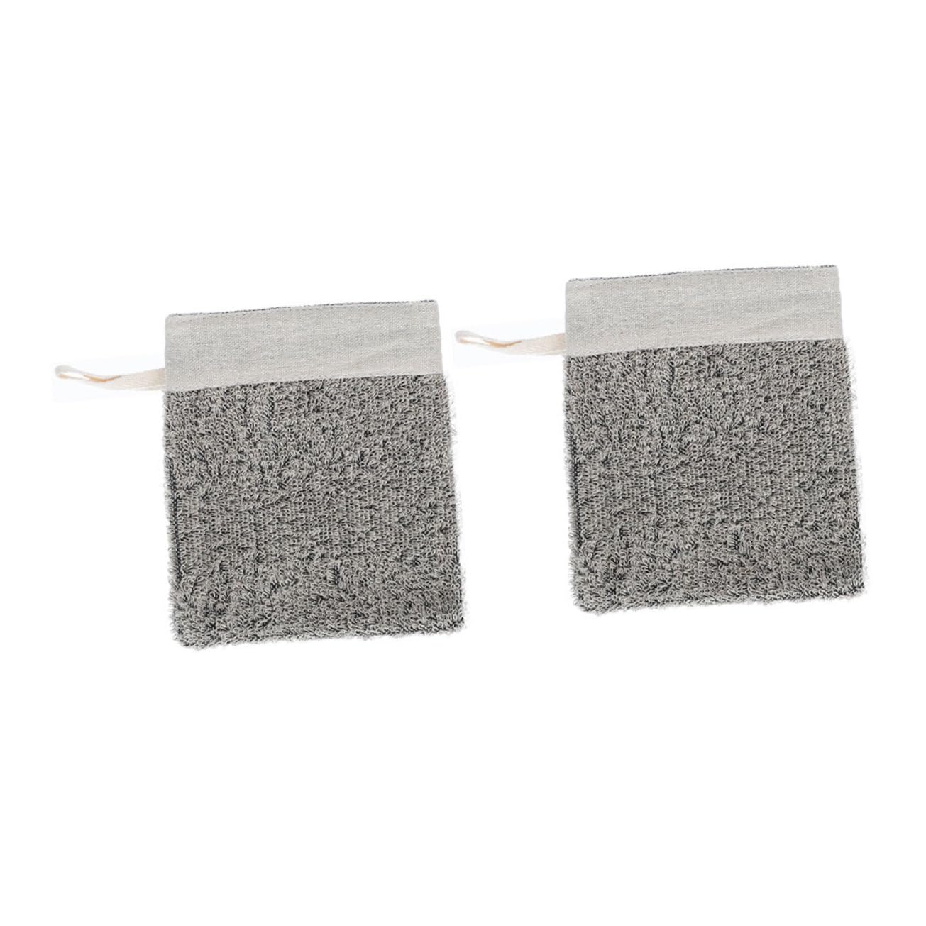 2-Pack Soap Bags with Exfoliating Loofah - Natural Flax Mesh Foaming Net for Shower & Bath - Gentle Exfoliating Mitt & Soap Saver Pouch - Perfect for Storing Soap Bars & Creating Rich Lather - Ideal for Travel, Gym & Eco-Friendly Bathroom Toiletries
