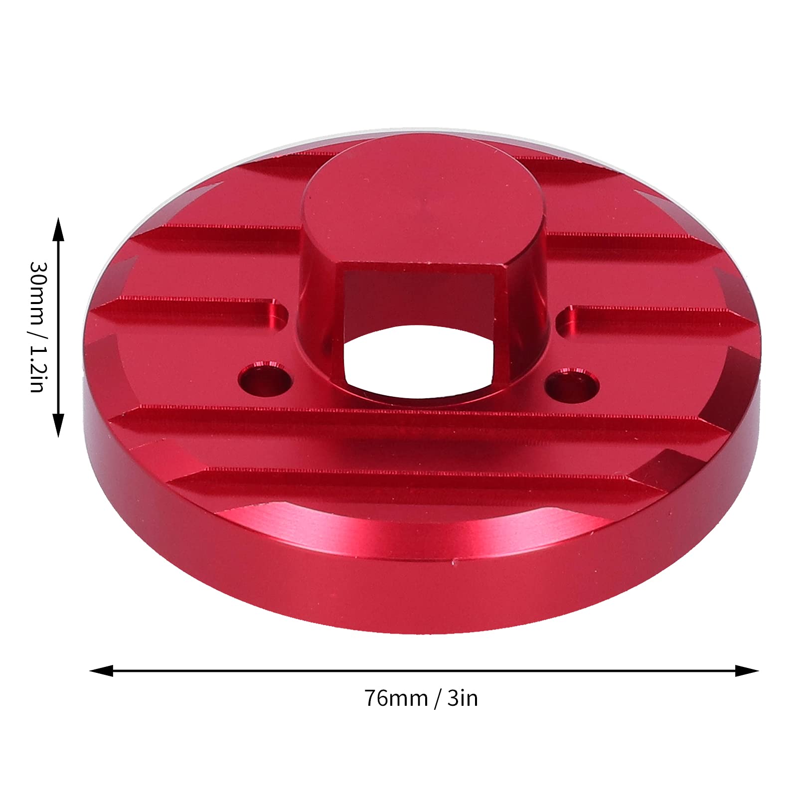 Aluminum Alloy Car Radio Antenna Base Cover - Compatible with Jeep JKU JL JLU Models 27-217 - Durable Red Antenna Trim for Enhanced Vehicle Aesthetics & Protection (Perfect for Off-Roading & Daily Commuting)